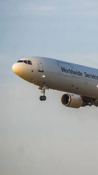 ai character: UPS MD-11 background