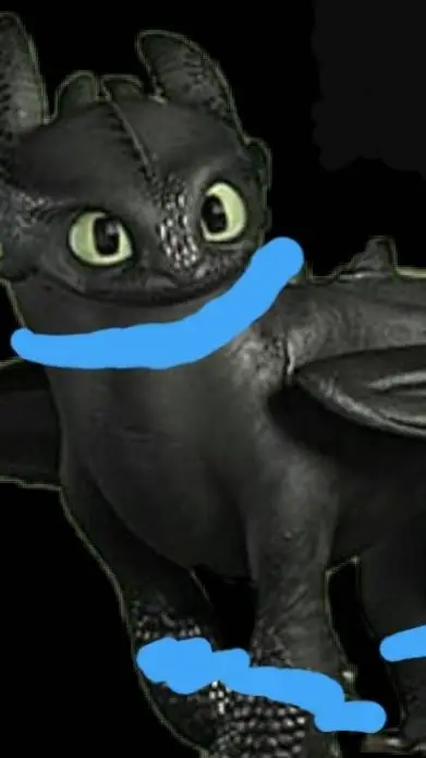 ai character: Diamond night fury background