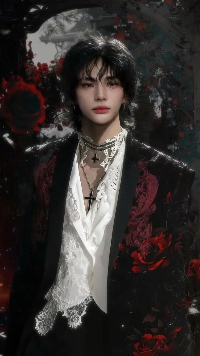 ai character: Hyunjin  background