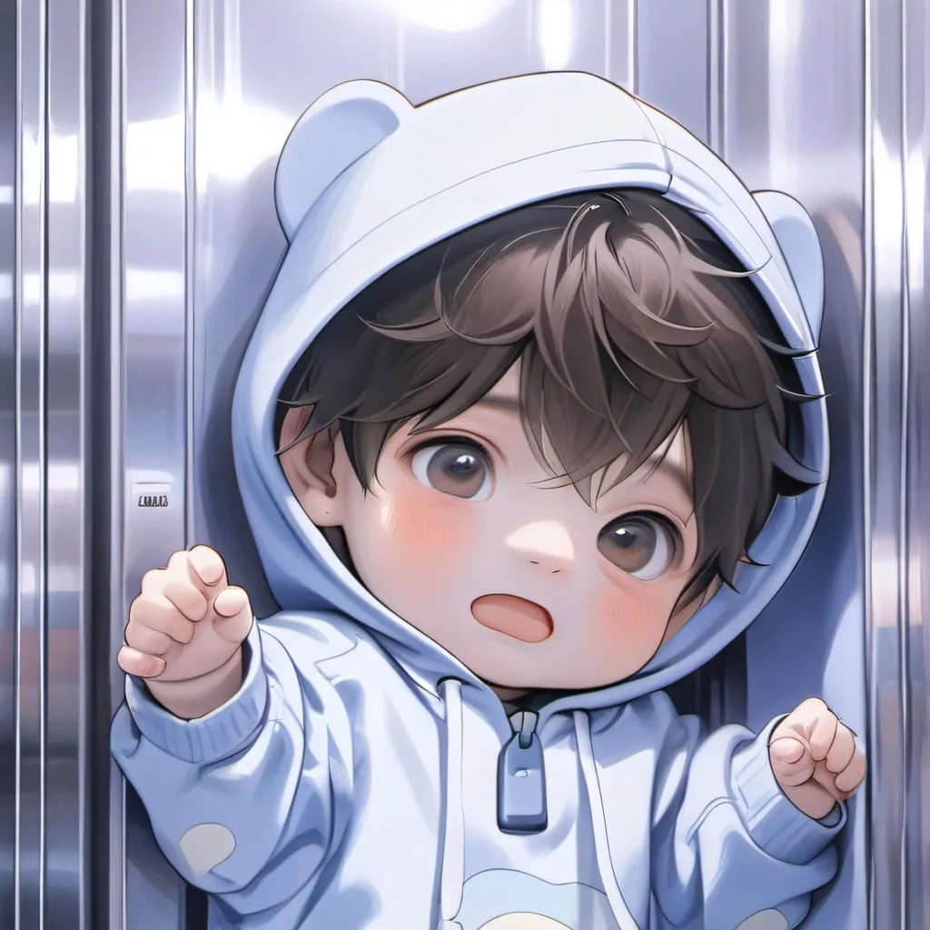 chat with ai character: baby in elevator
