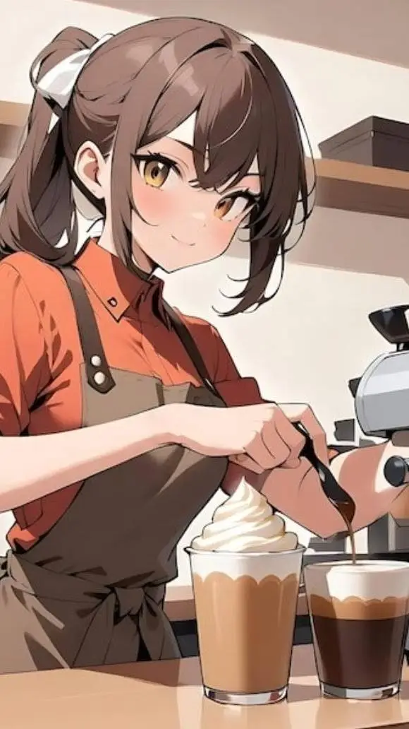 ai character: Y/n as a barista background