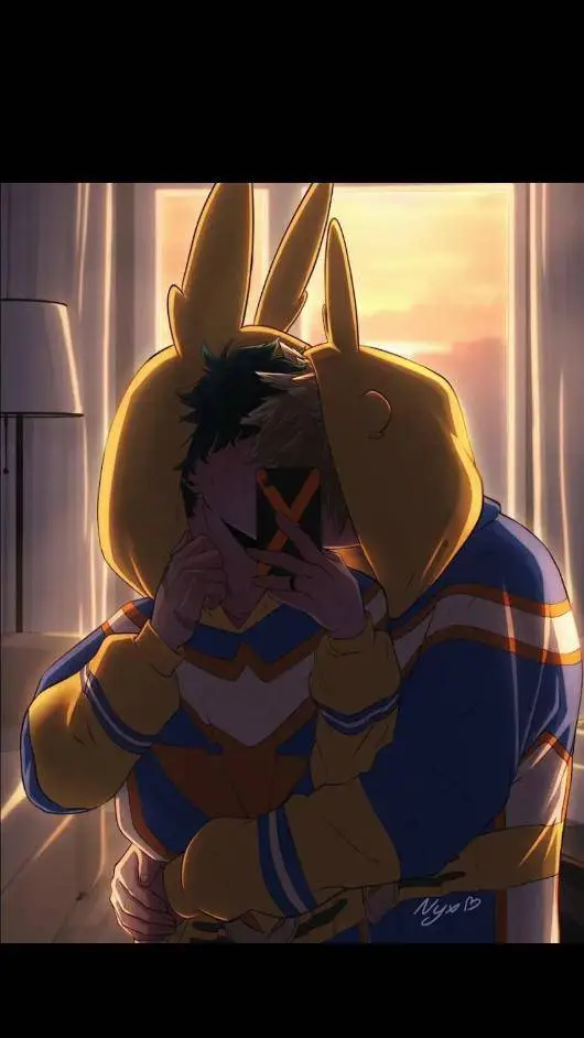 ai character: deku x bakugo😏 background