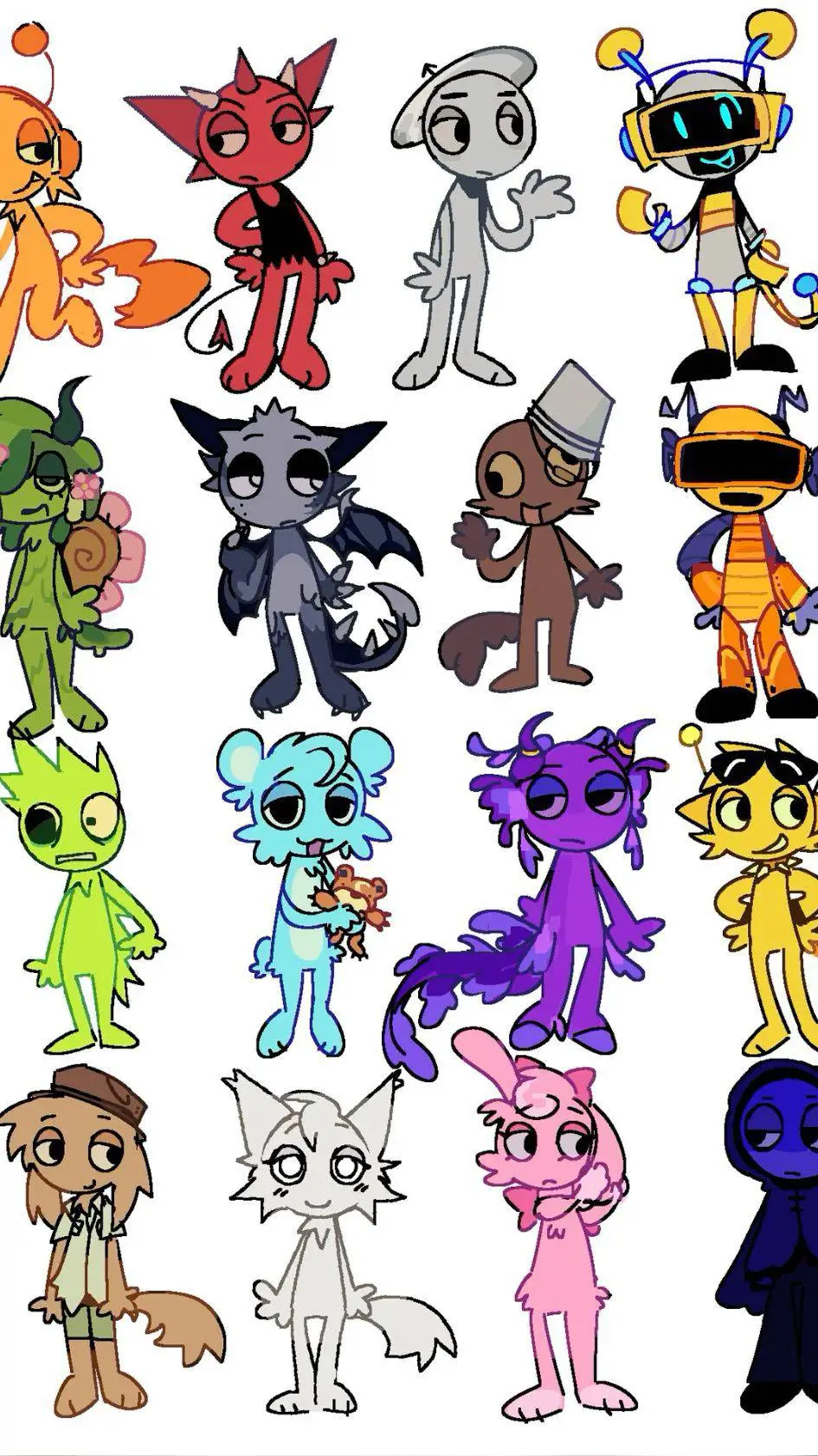 ai character: sprunki en latam background