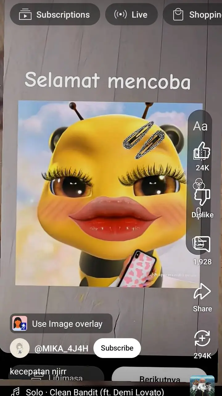 ai character: FS but u on period background