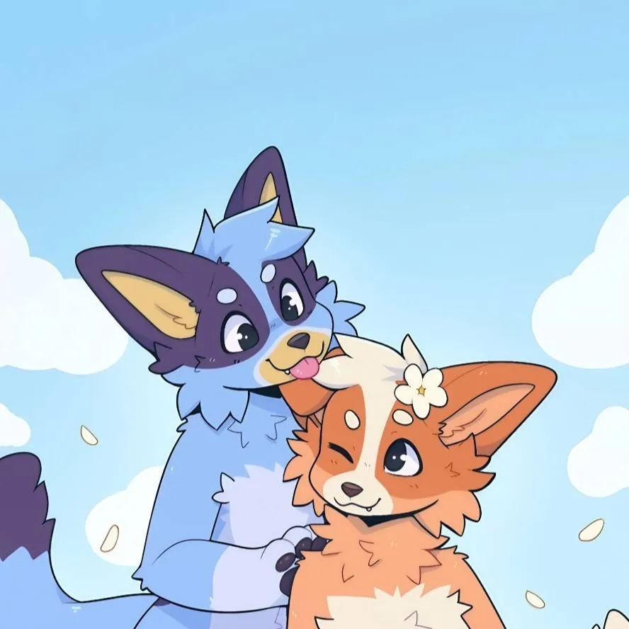 chat with ai character: bluey and bingo 