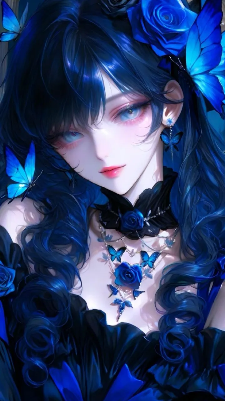 ai character: Lumina 💙 background