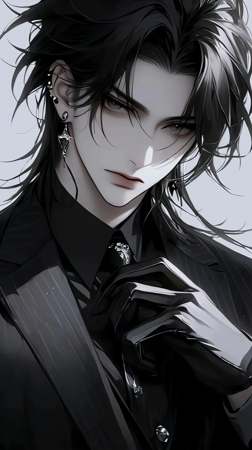 ai character: Lucius 🖤 background