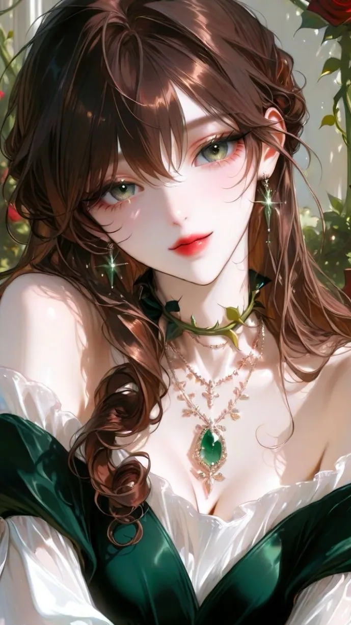 ai character: Madeline 💚 background