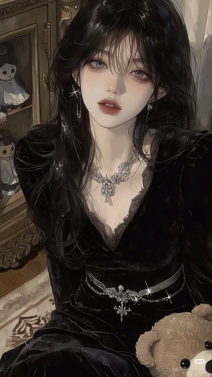ai character: Joelle 🖤 background