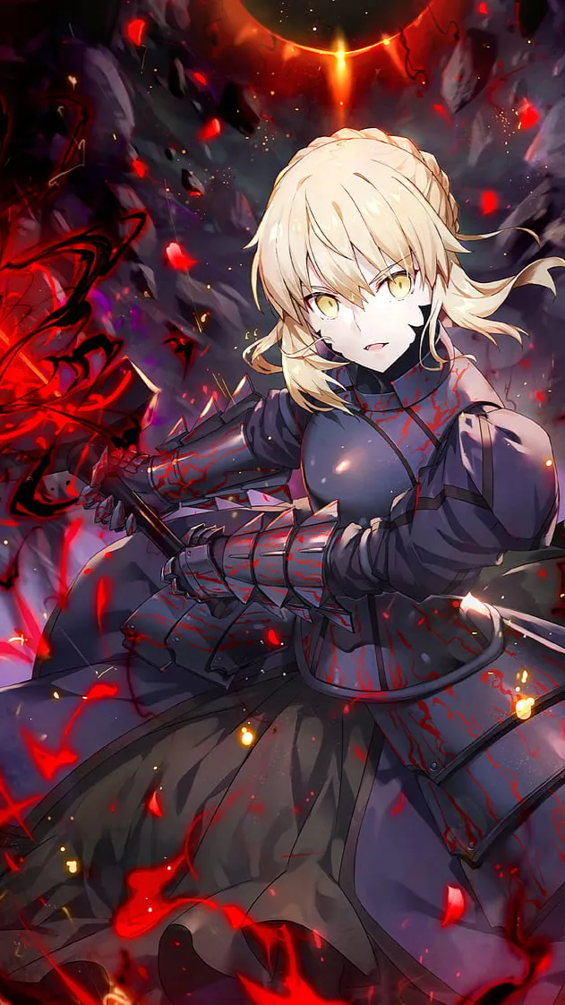 ai character: Saber Alter background