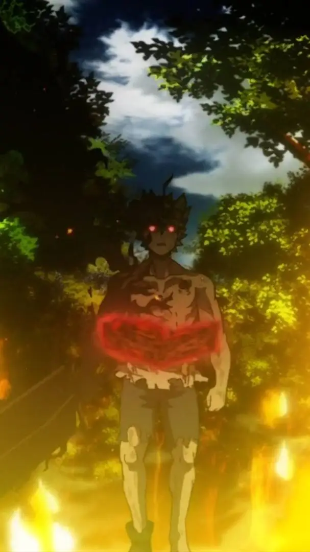 ai character: Black Clover Asta background