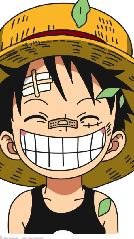 ai character: luffy kid background