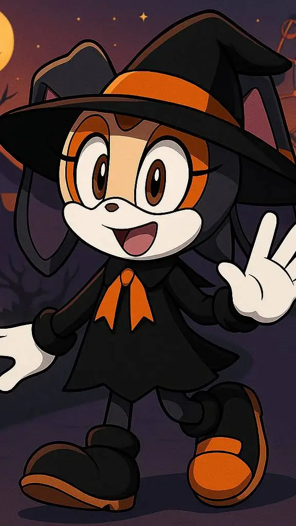 ai character: Cream The Rabbit background