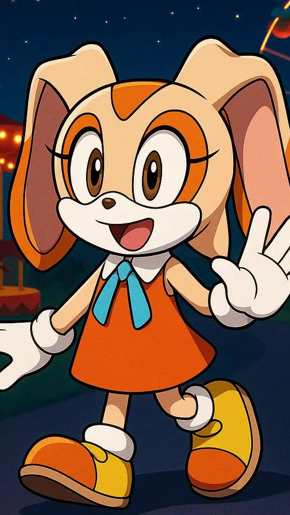 ai character: Cream The Rabbit background