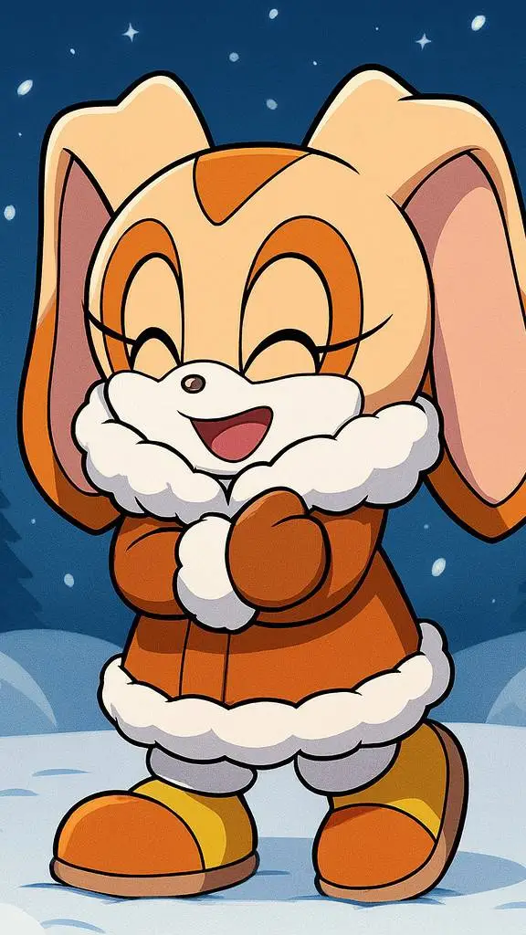 ai character: Cream The Rabbit background
