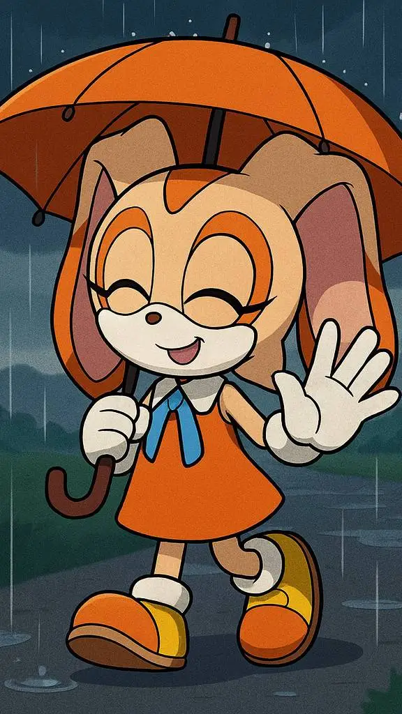 ai character: Cream The Rabbit background