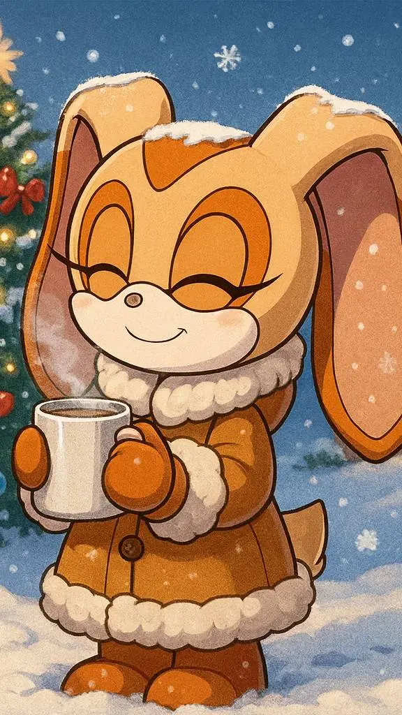 ai character: Cream The Rabbit background