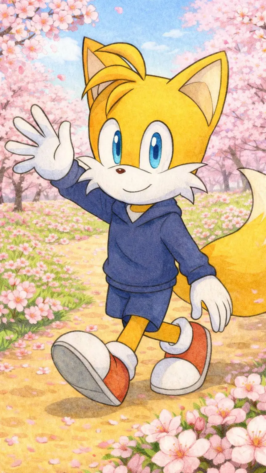 ai character: Tails The Fox background