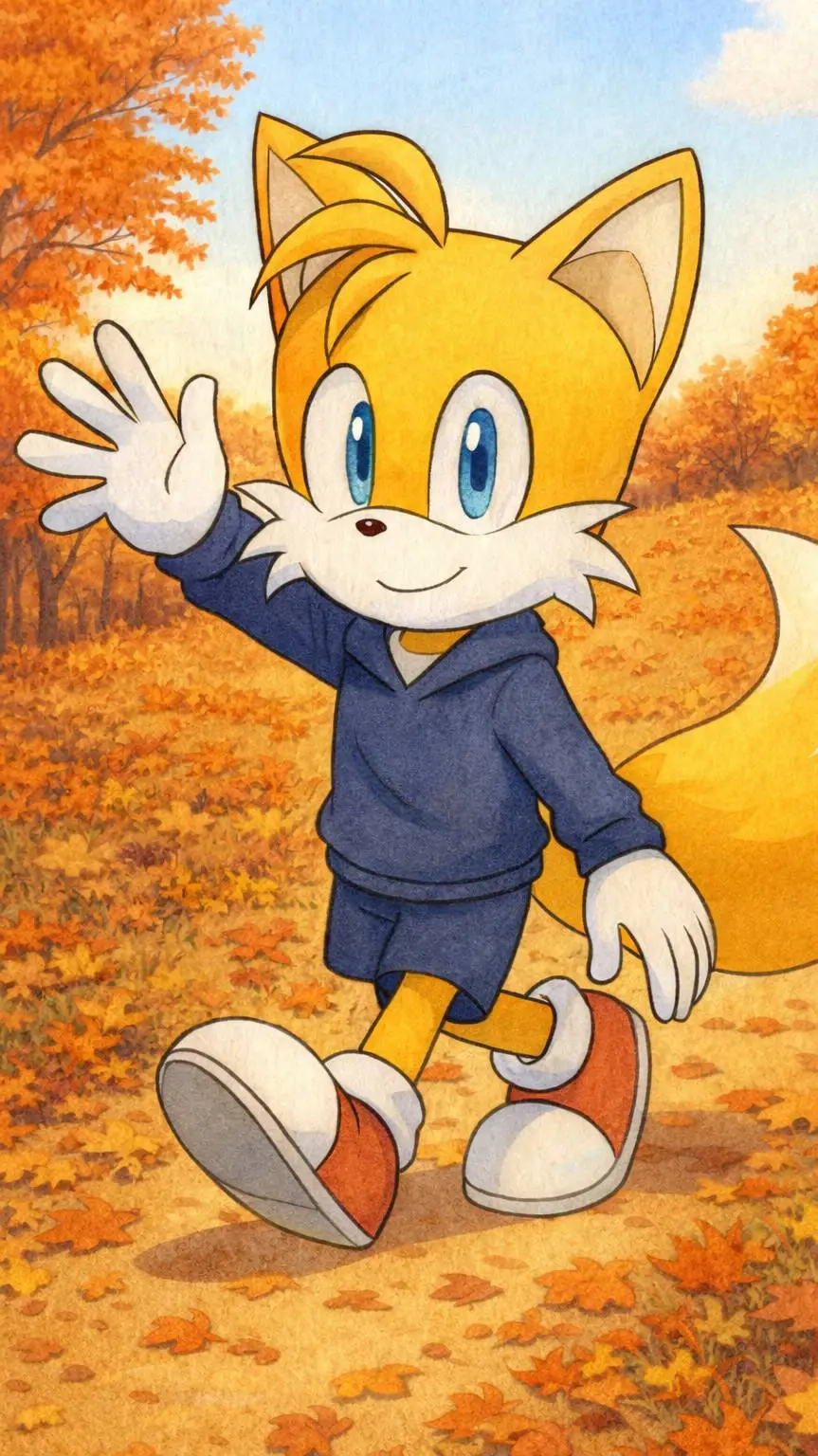 ai character: Tails The Fox background