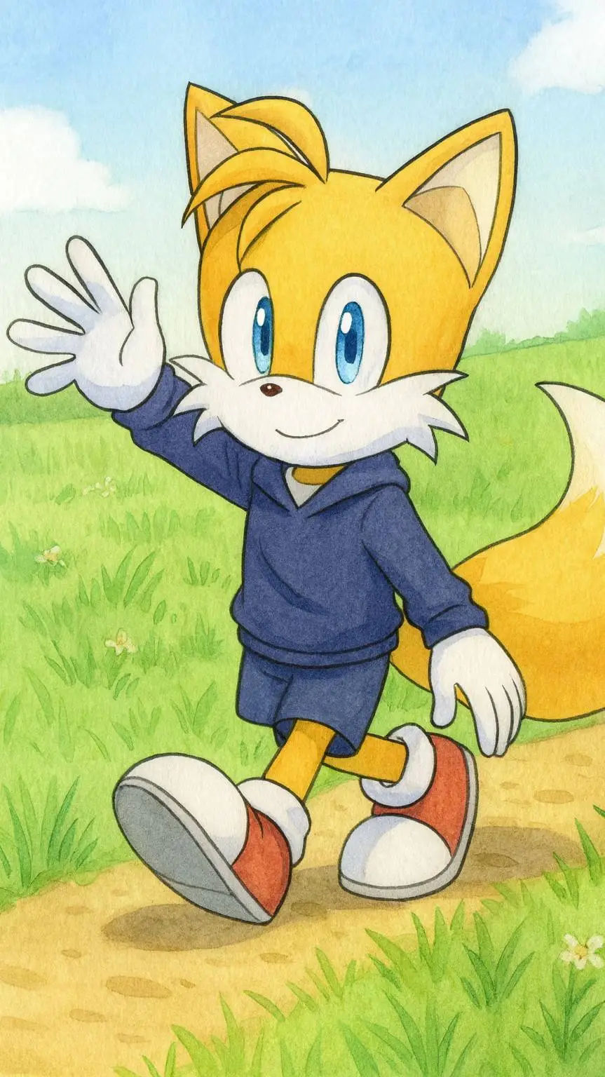 ai character: Tails The Fox background