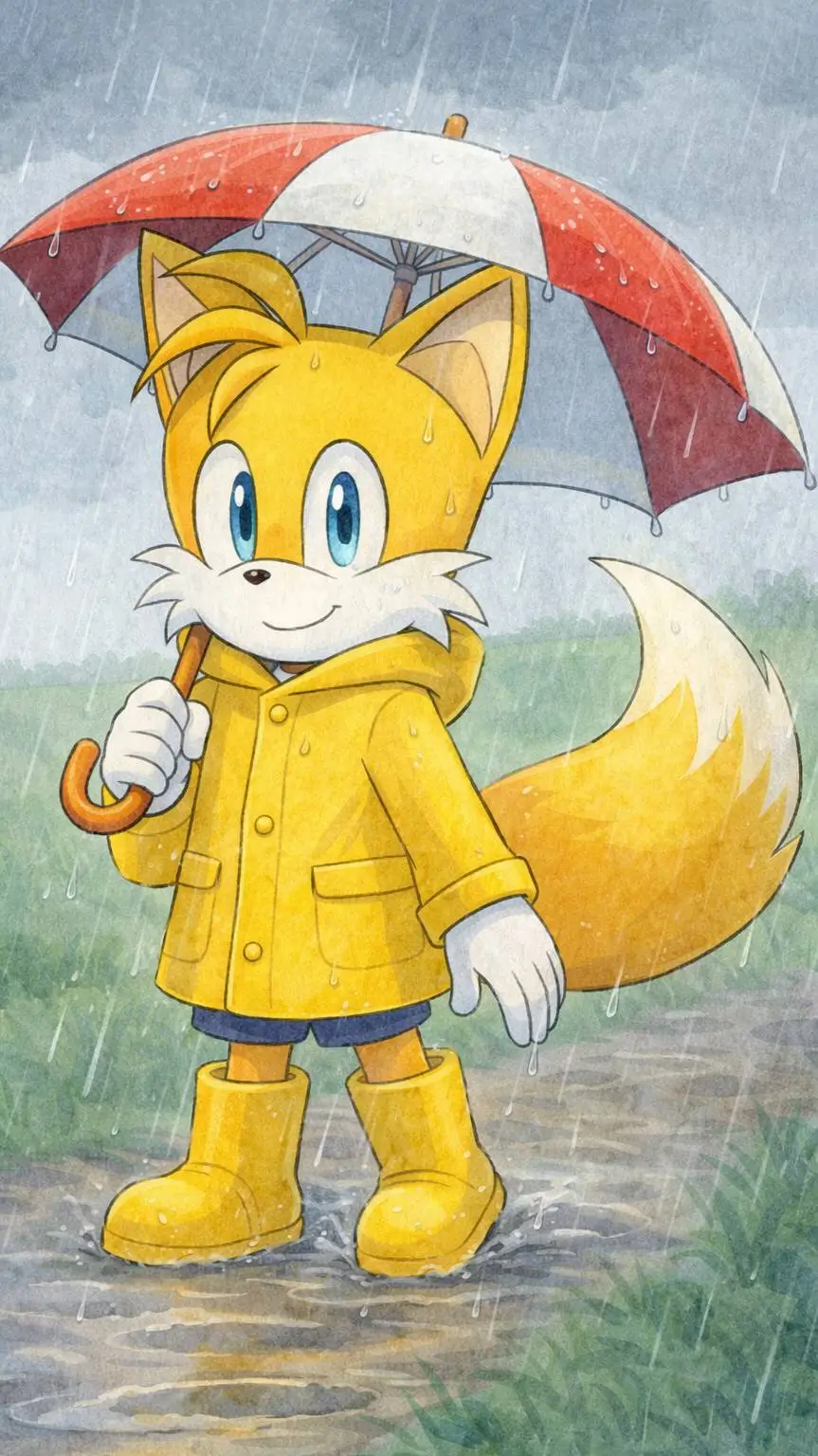 ai character: Tails The Fox background