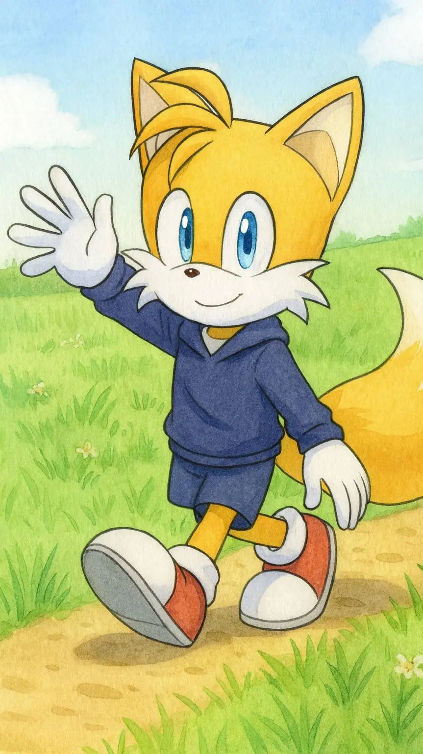 ai character: Tails The Fox background