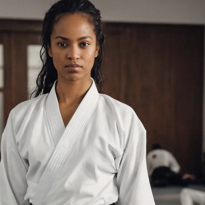 chat with ai character: Karate Beauty 