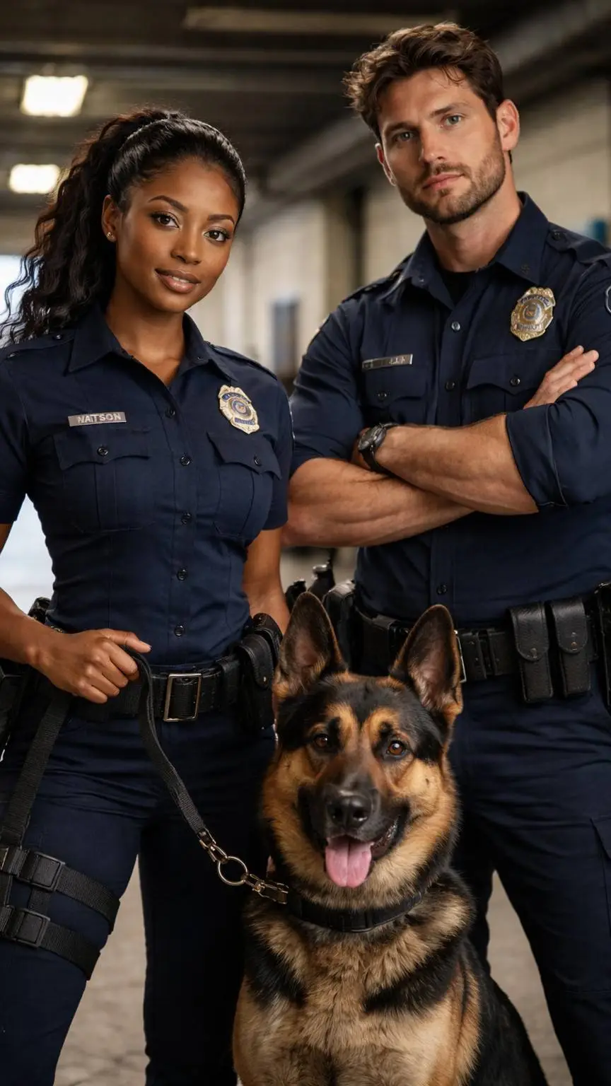 ai character: Polizei Duo K9  background