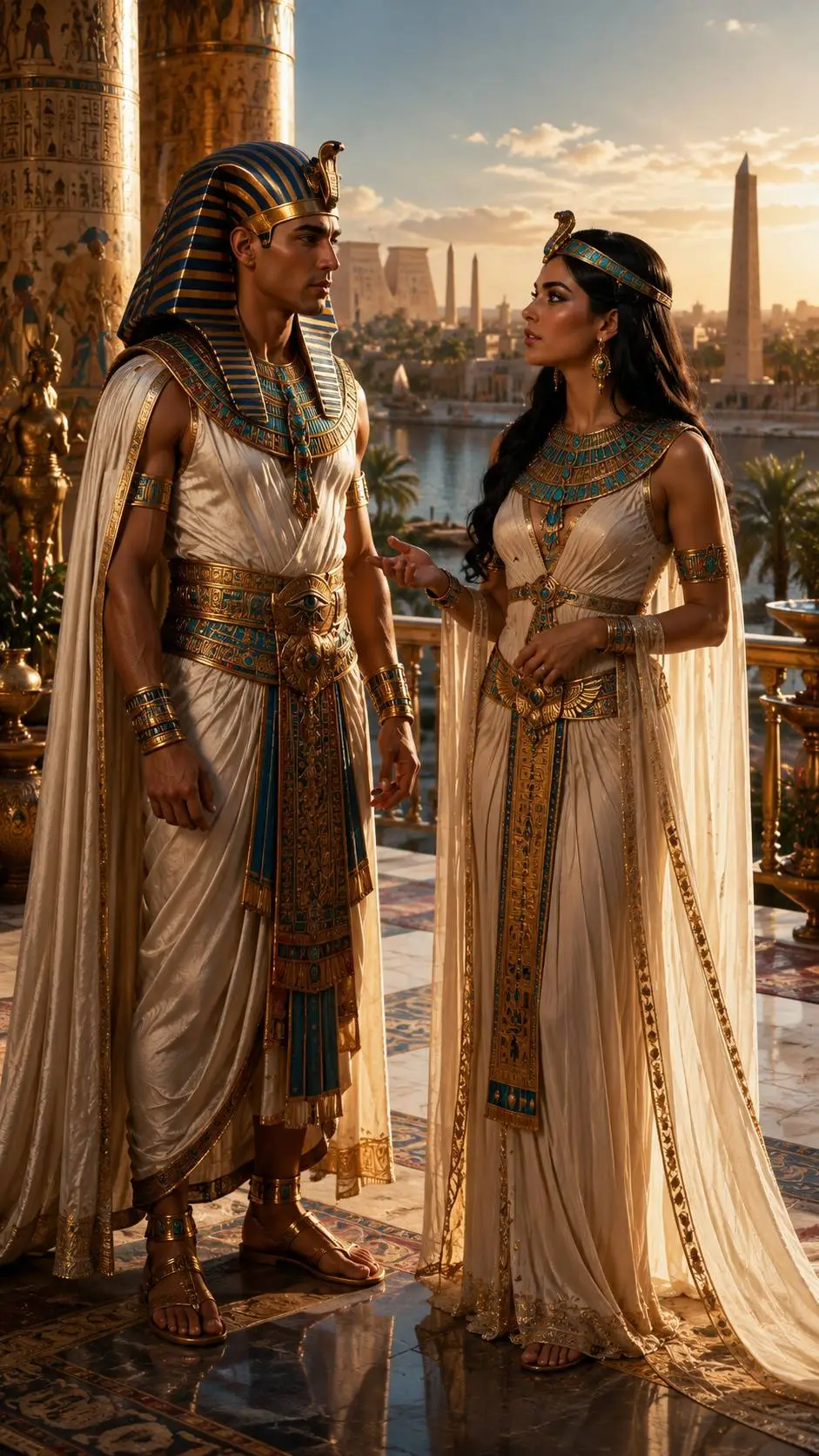 ai character: Pharao Love  background