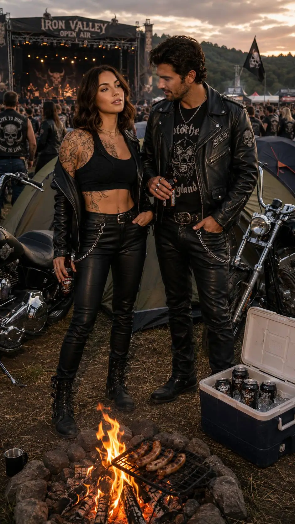 ai character: Heavy Metal Fest  background