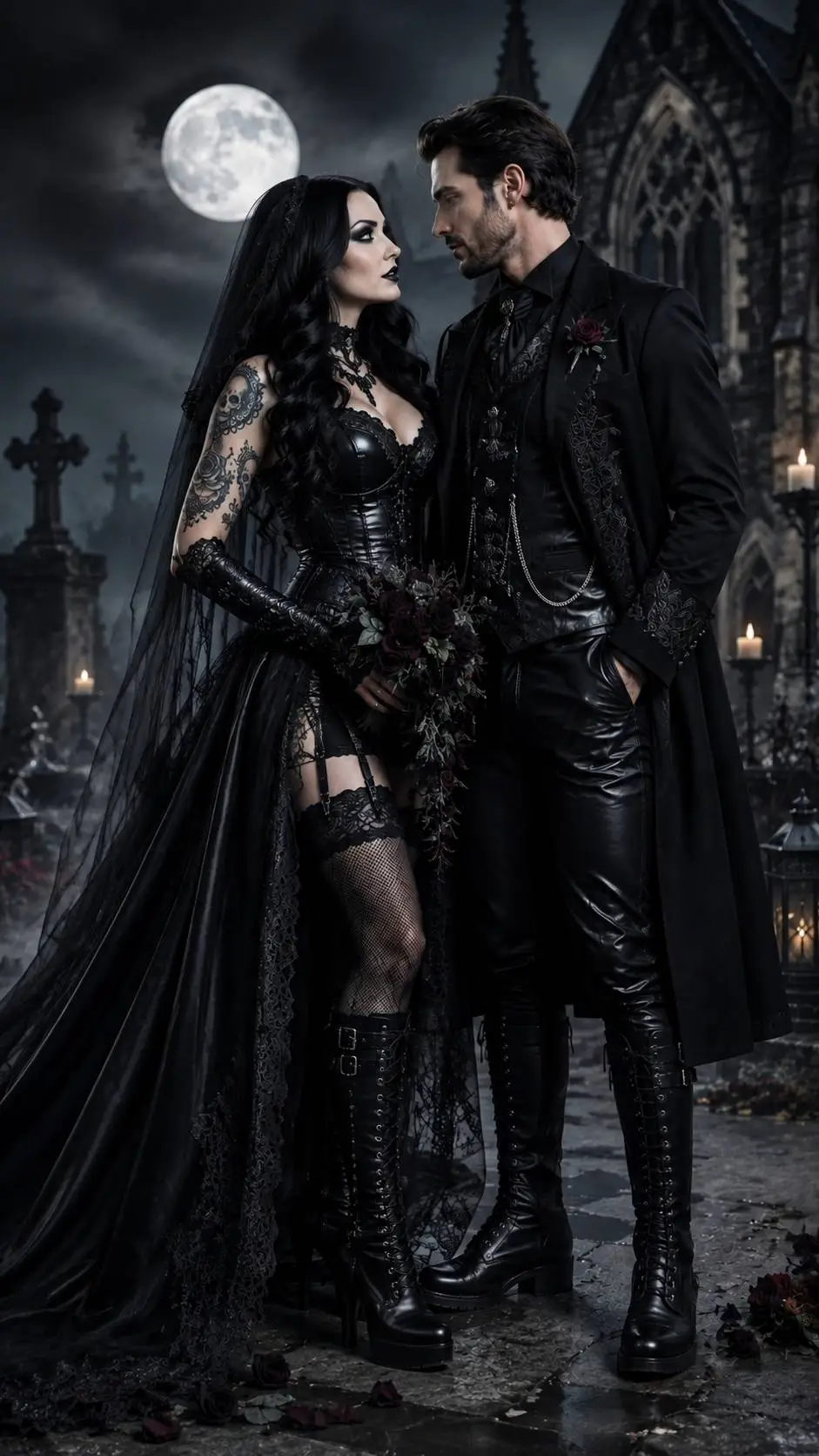 ai character: Vampir Hochzeit  background