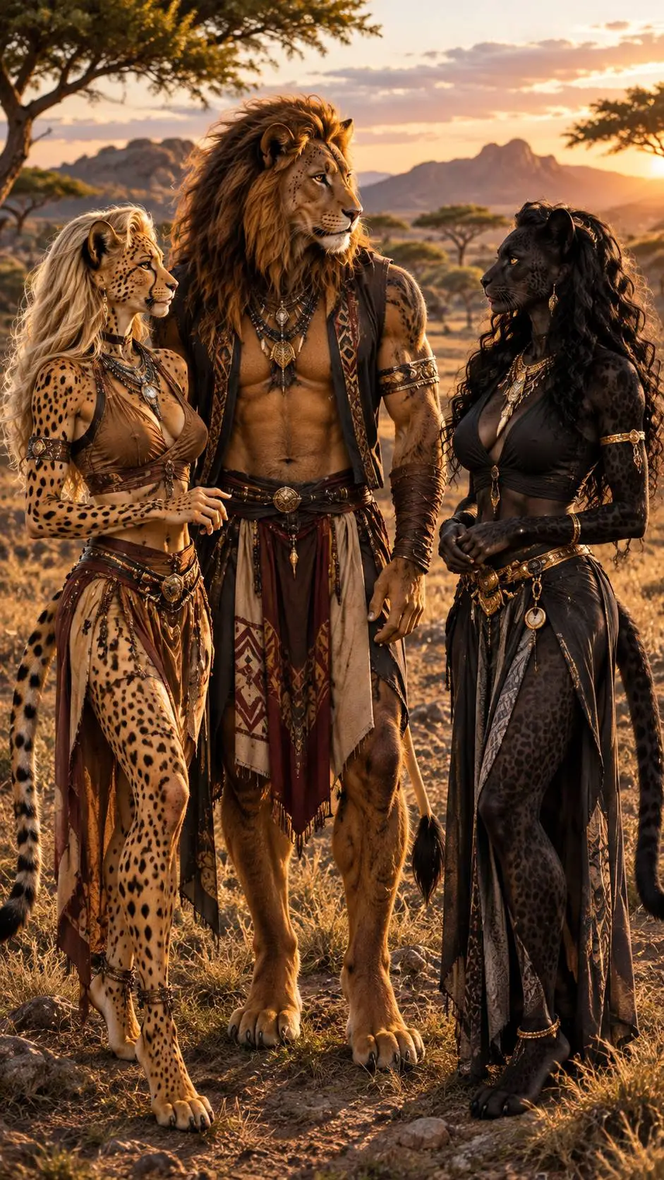 ai character: African Savanne  background