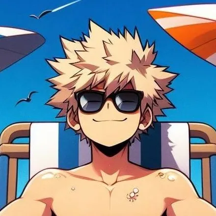 chat with ai character: MHA en la playa