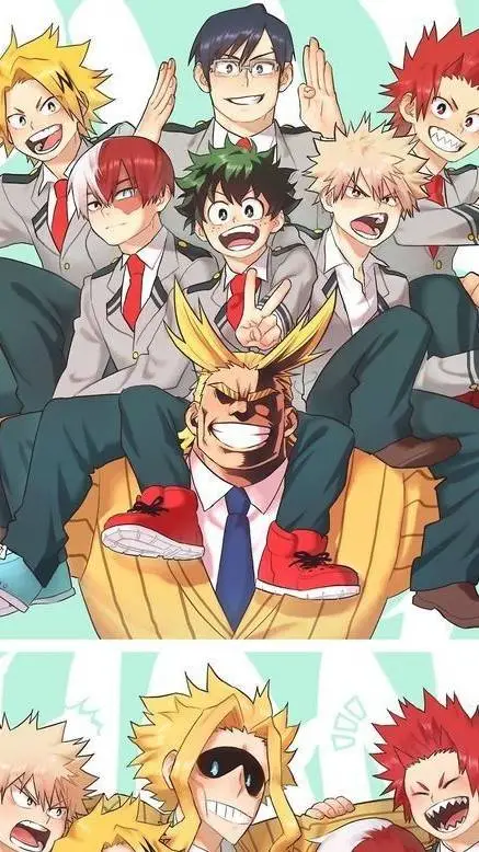 ai character: MHA pijamada chico background