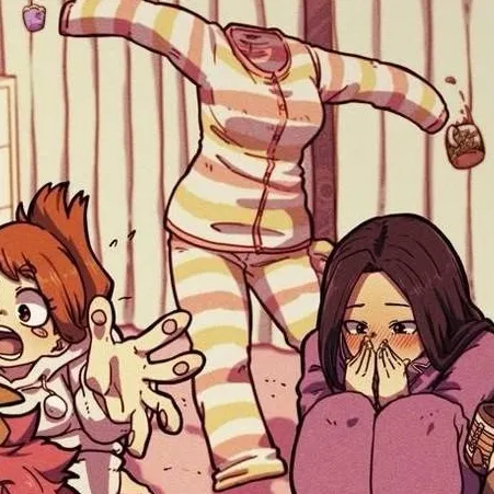 chat with ai character: MHA pijama chicas.