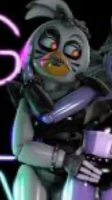 ai character: Emo glam Chica  background