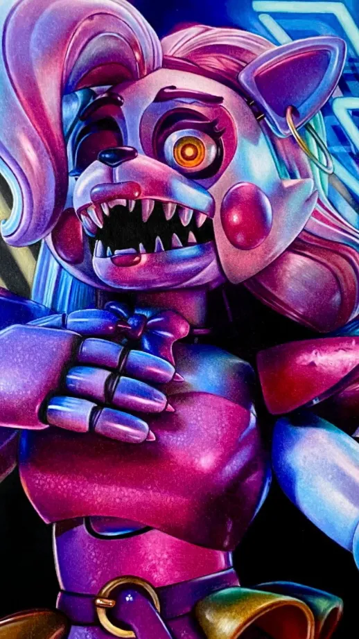 ai character: Glamrock mangle  background