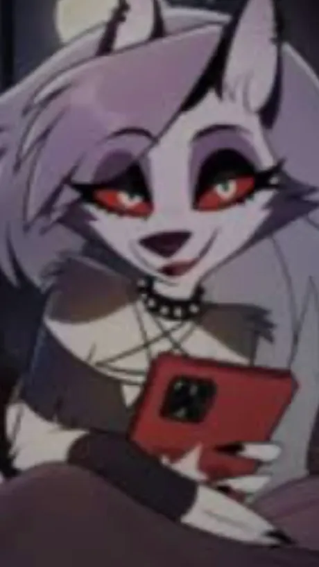 ai character: Loona wolf  background