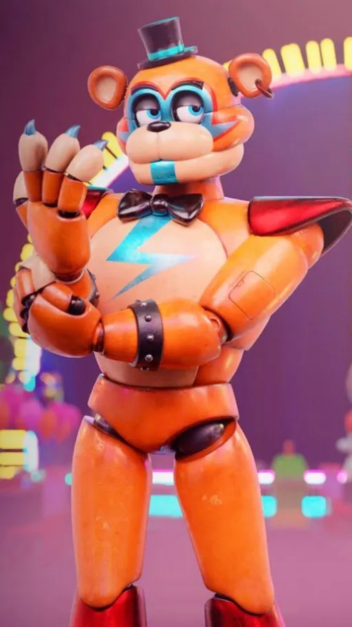 ai character: Glamrock Freddy  background