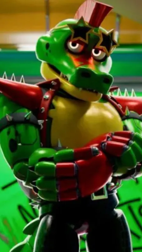 ai character: Montgomery gator  background