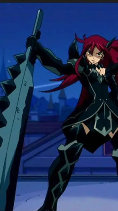 ai character: Erza Scarlet  background