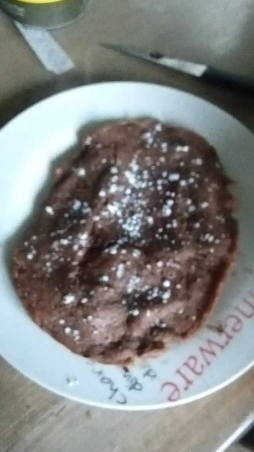 ai character: steak haché  background