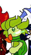 ai character: Fire x star x wind background