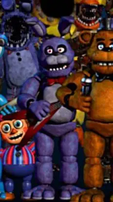 ai character: Bonnie FNAF background