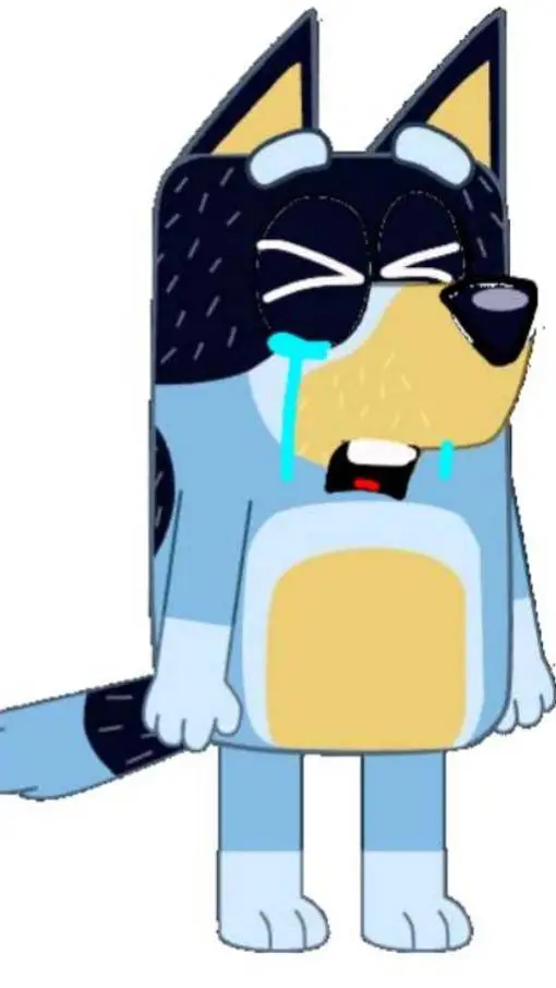 ai character: Crying Bluey's Dad background