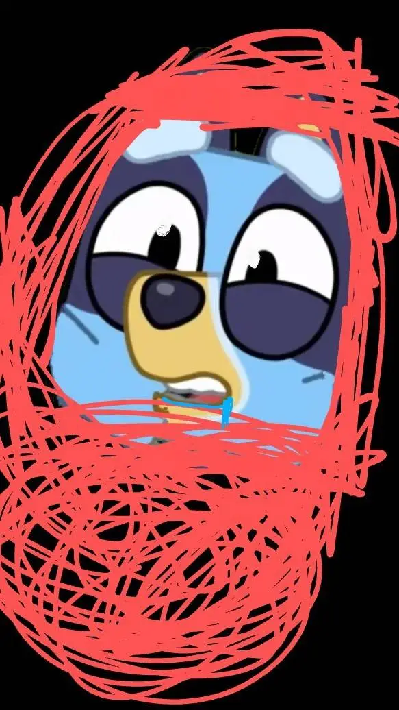 ai character: Newborn Baby Bluey background
