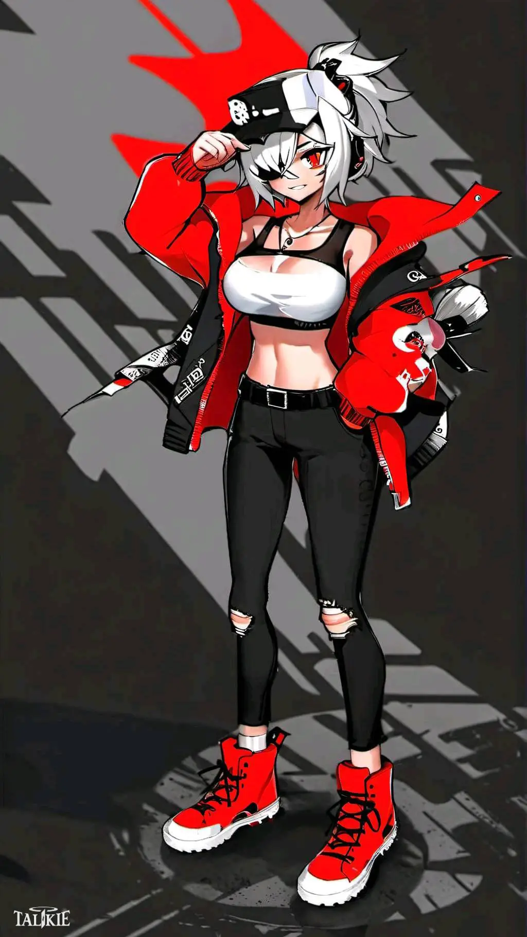 ai character: titan speakerwoman background