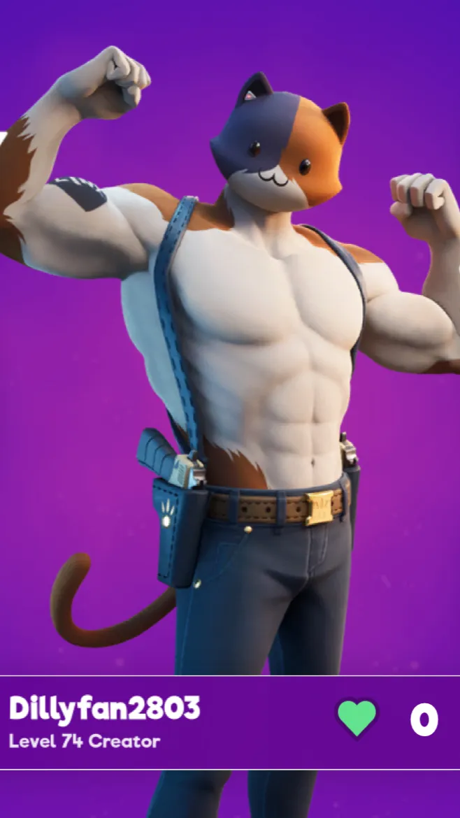 ai character: Meowscles background
