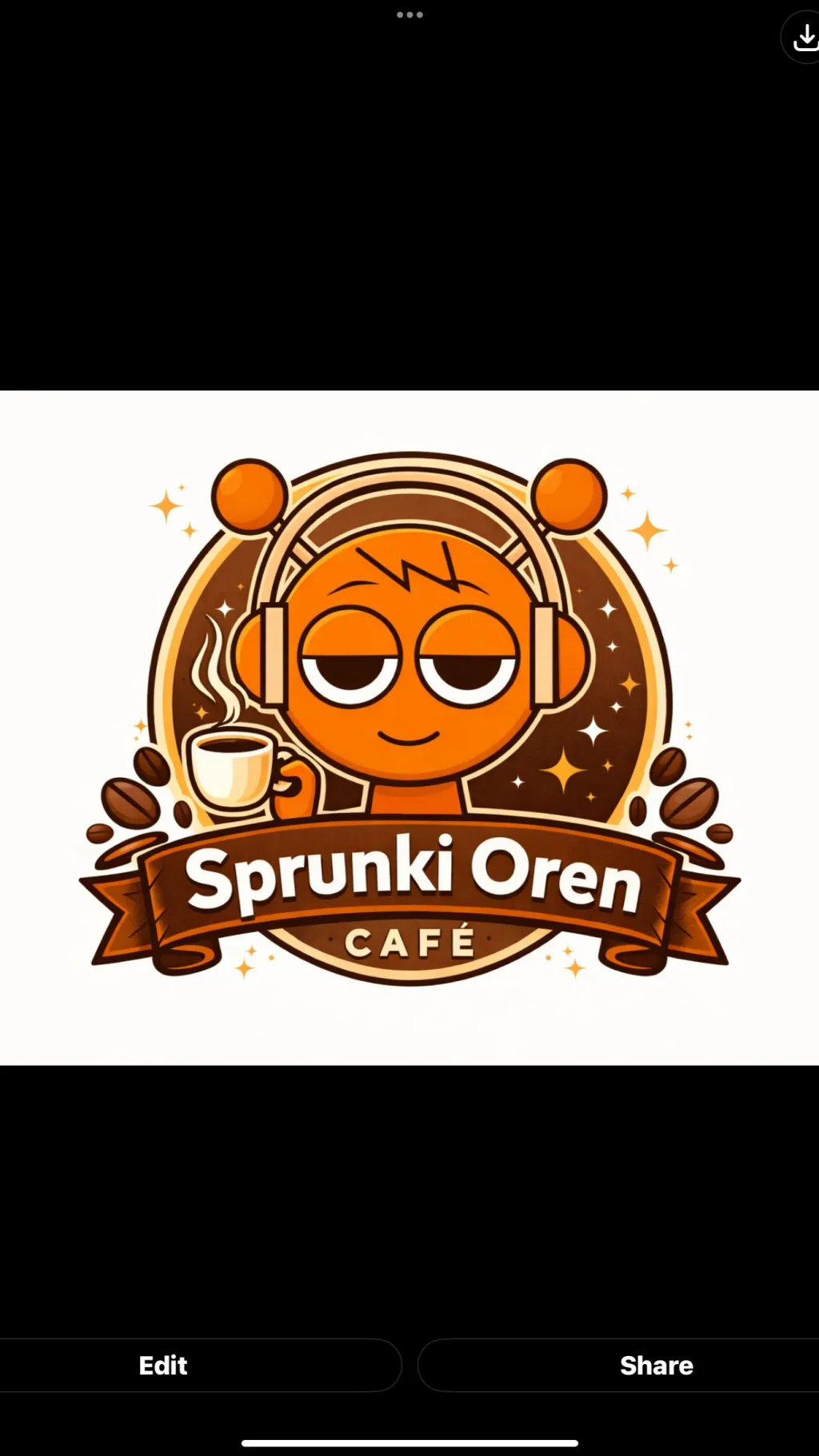 ai character: Oren cafe  background