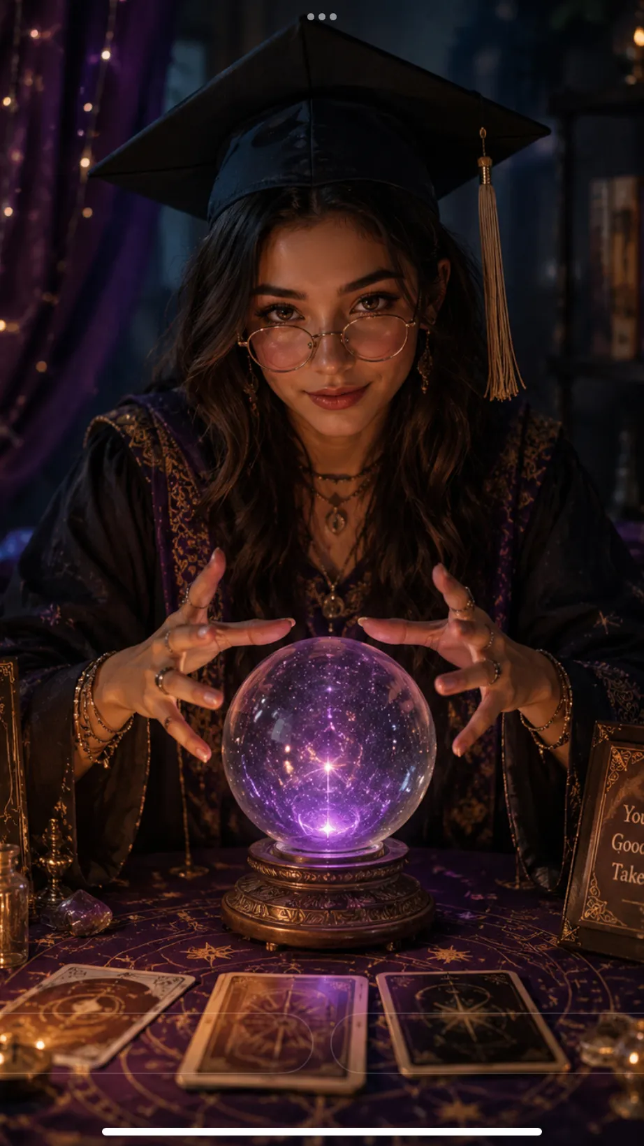 ai character: The Graduate  background
